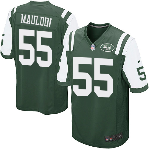 Men's Game Lorenzo Mauldin Nike Jersey Green Home - #55 NFL New York Jets